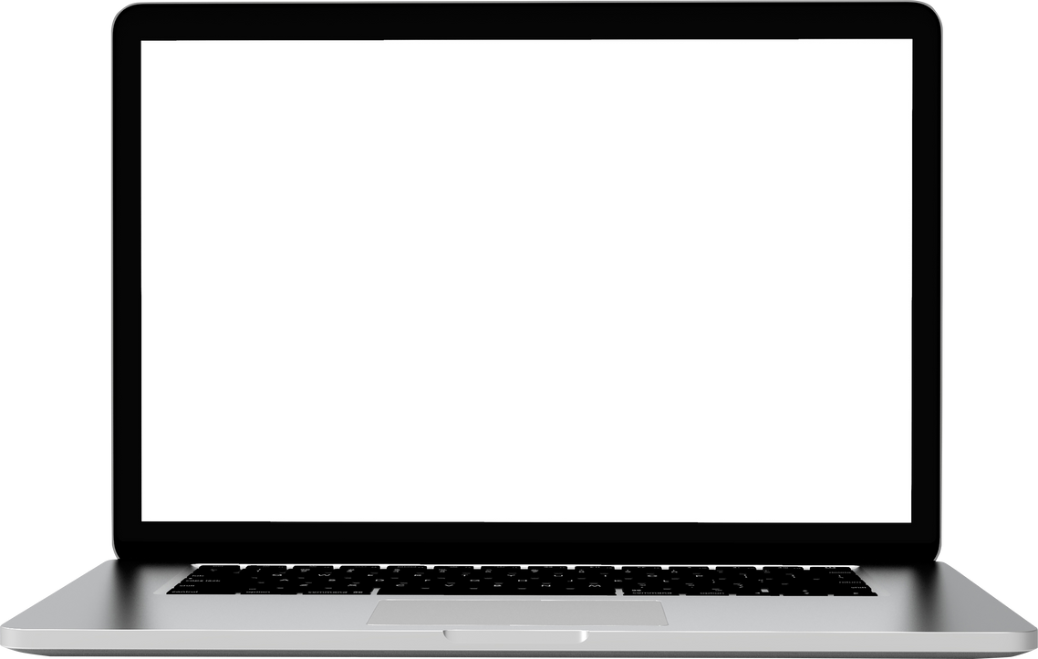 Modern Laptop. 3D Illustration.